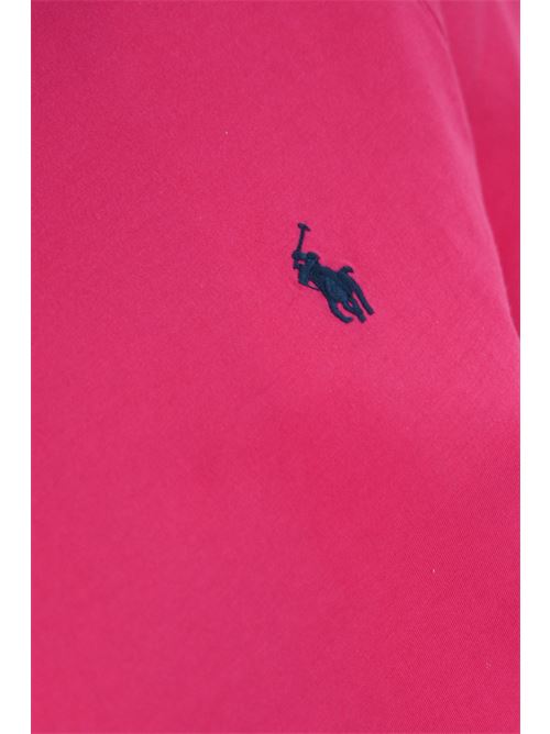 T-shirt con logo pony in cotone Pink POLO RALPH LAUREN | 211898698031